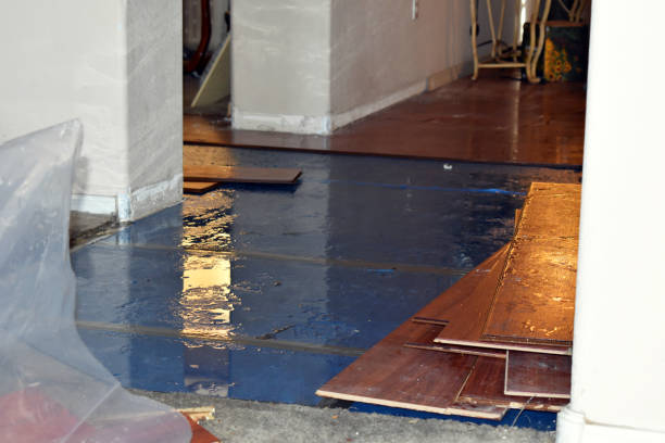 Professional Burst Pipe Cleanup technician working in Bennett, NC